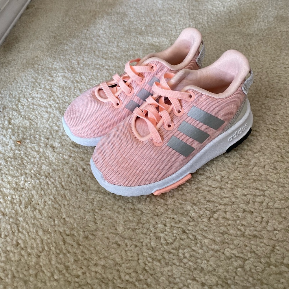 Toddler girl adidas sneakers, size 6K NWOT